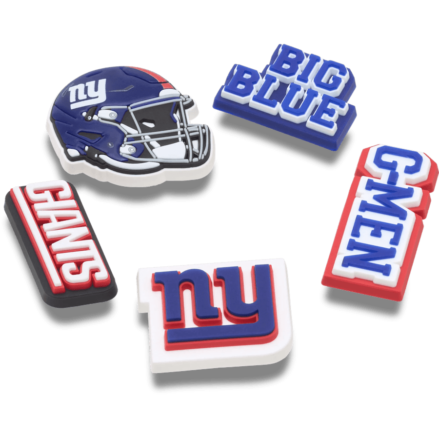 NFL New York Giants 5 Pack Jibbitz Shoe Charm
