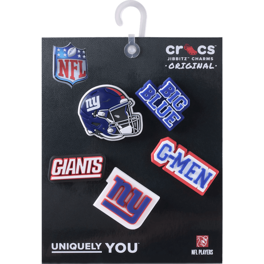 NFL New York Giants 5 Pack Jibbitz Shoe Charm