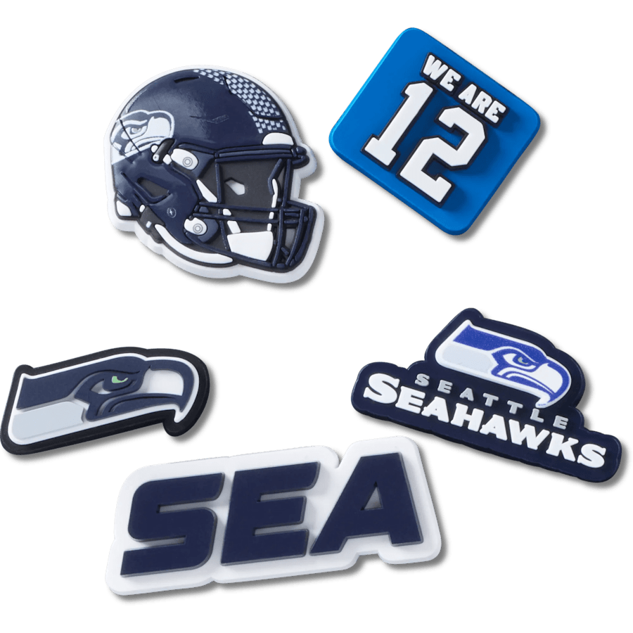 NFL Seattle Seahawks 5 Pack Jibbitz Shoe Charm