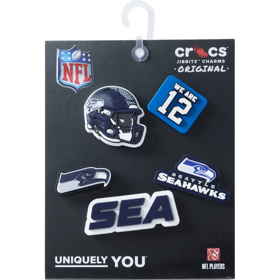 NFL Seattle Seahawks 5 Pack Jibbitz Shoe Charm