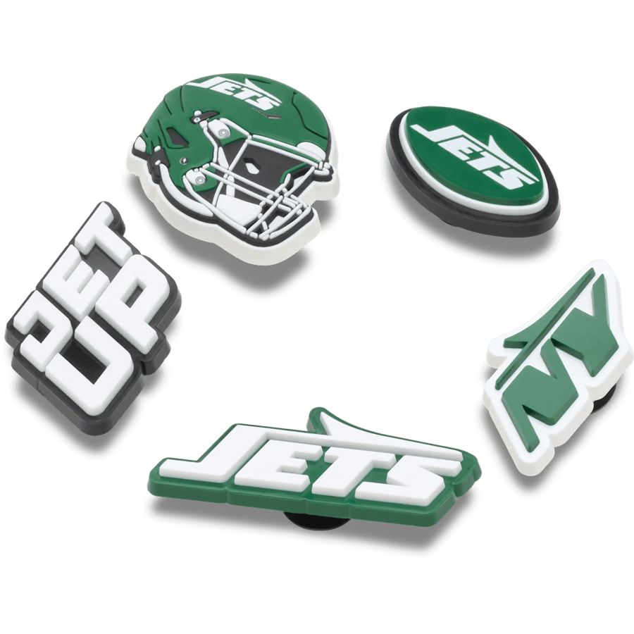 NFL New York Jets 5 Pack Jibbitz Shoe Charm