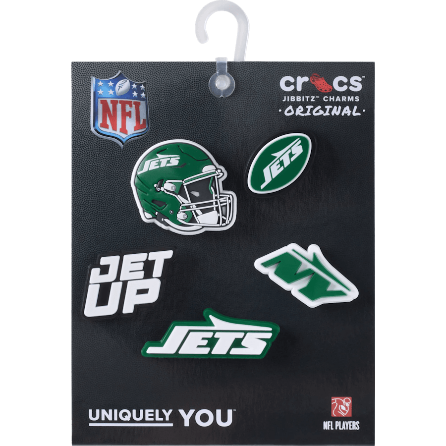 NFL New York Jets 5 Pack Jibbitz Shoe Charm