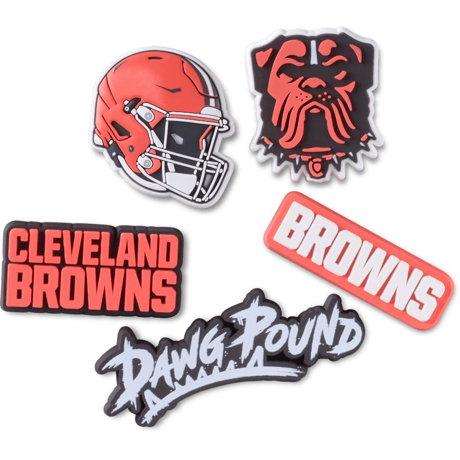 NFL Cleveland Browns 5 Pack Jibbitz Shoe Charm
