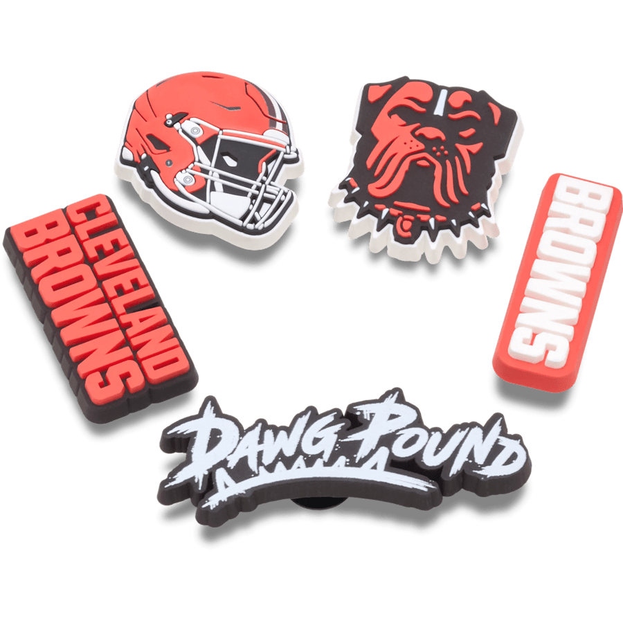 NFL Cleveland Browns 5 Pack Jibbitz Shoe Charm