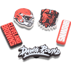 NFL Cleveland Browns 5 Pack Jibbitz Shoe Charm