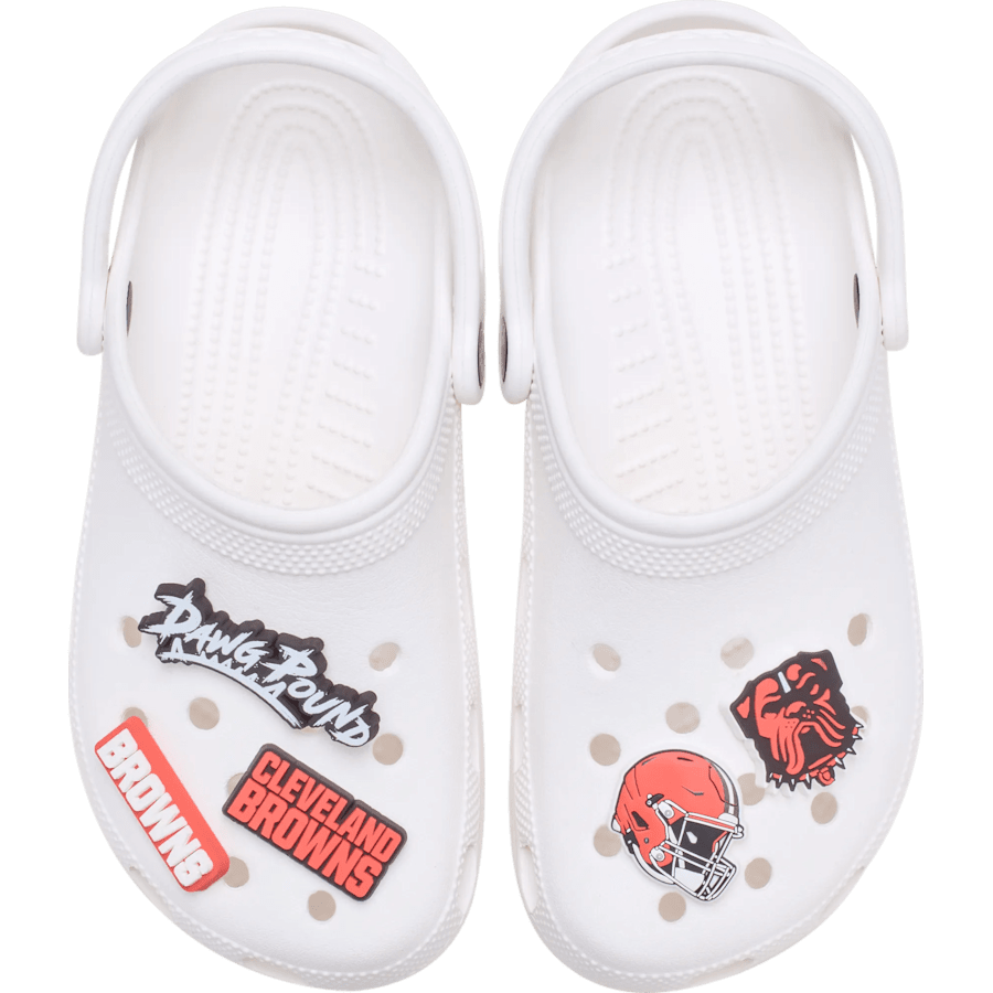 NFL Cleveland Browns 5 Pack Jibbitz Shoe Charm