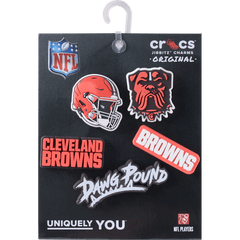 NFL Cleveland Browns 5 Pack Jibbitz Shoe Charm