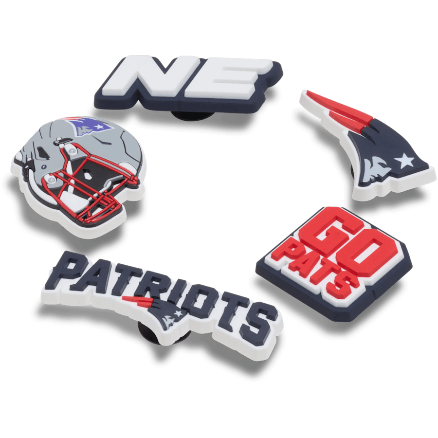 NFL New England Patriots 5 Pack Jibbitz Shoe Charm
