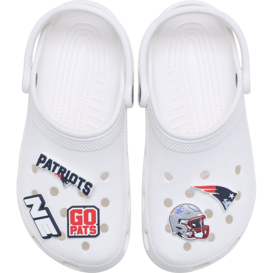 NFL New England Patriots 5 Pack Jibbitz Shoe Charm