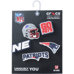 NFL New England Patriots 5 Pack Jibbitz Shoe Charm