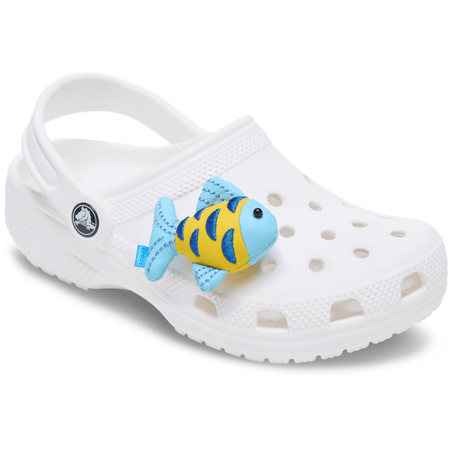 Blue and Gold Sparkle Fish Jibbitz™ charms