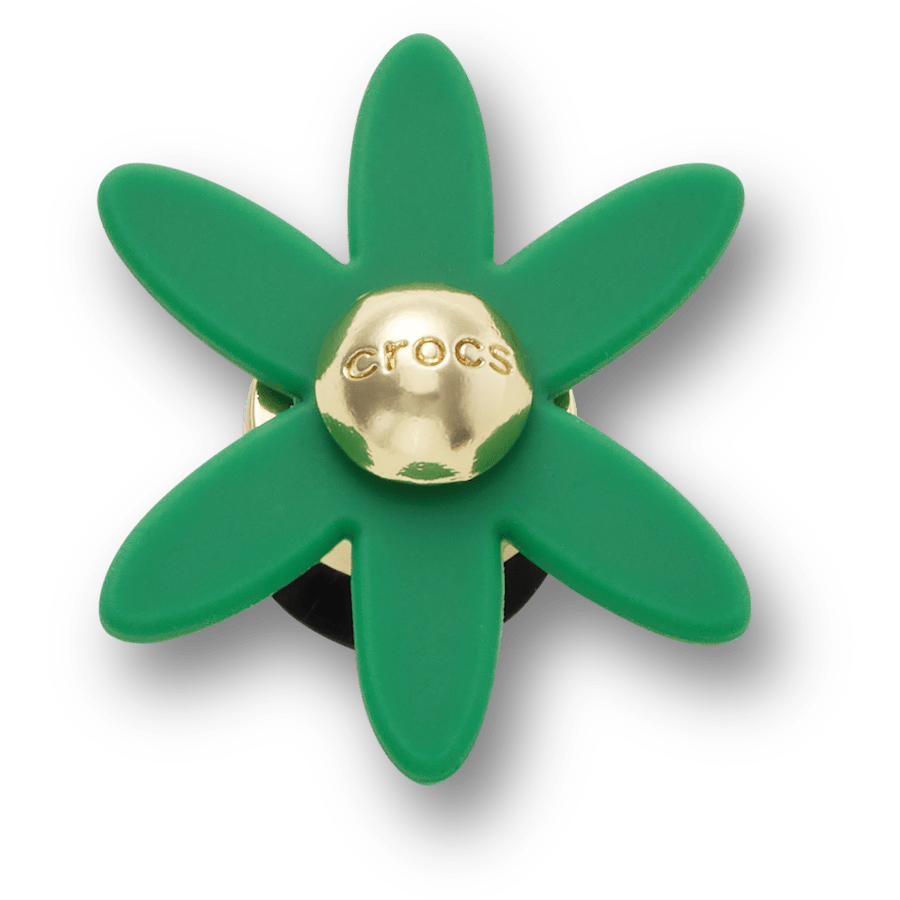 Retro Green Spinner Flower Jibbitz™ charms