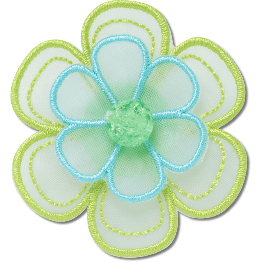 Green Mesh Flower Jibbitz™ charms
