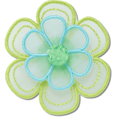 Green Mesh Flower Jibbitz™ charms