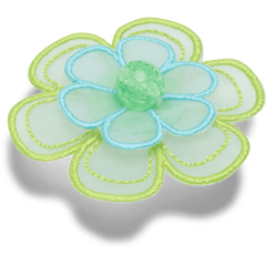 Green Mesh Flower Jibbitz™ charms