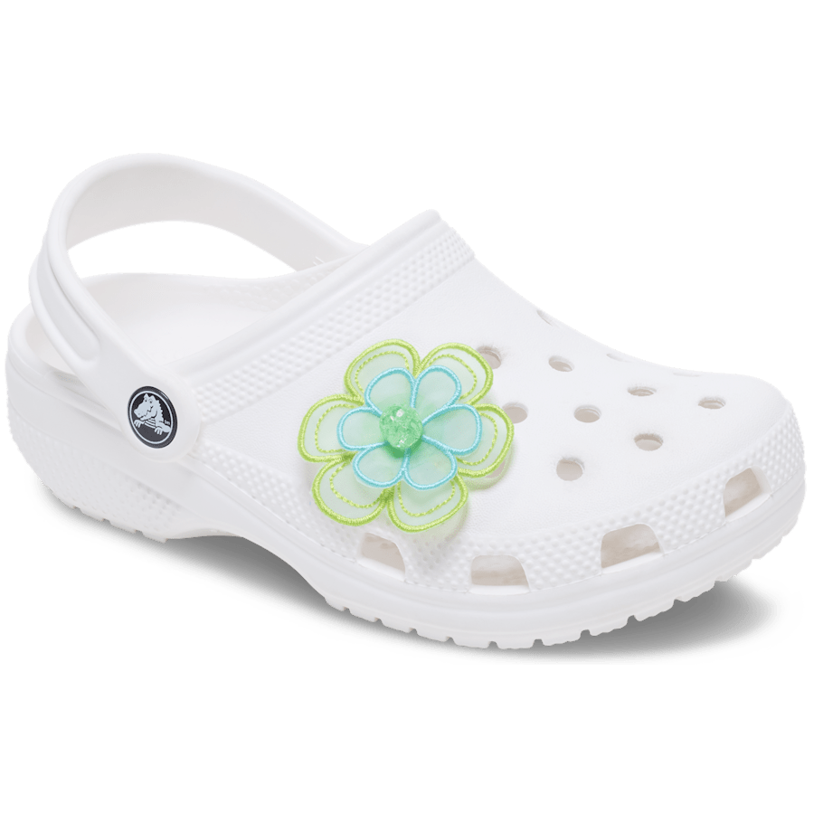 Green Mesh Flower Jibbitz™ charms