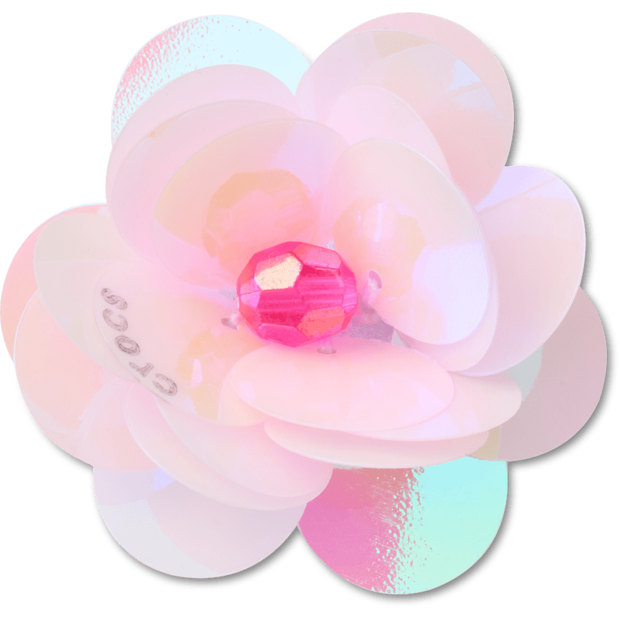 Sequin Pink Flower Jibbitz™ charms