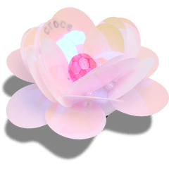 Sequin Pink Flower Jibbitz™ charms