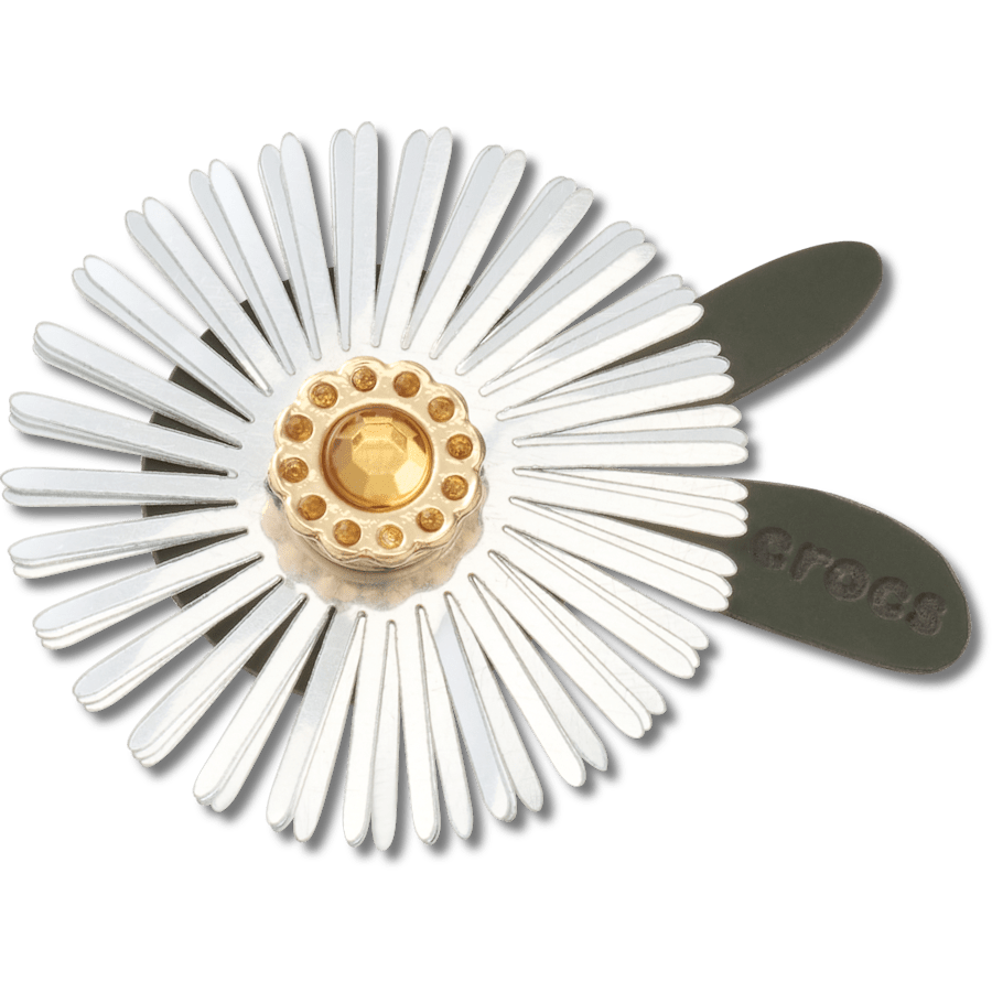 Silver Sequin Flower Jibbitz™ charms