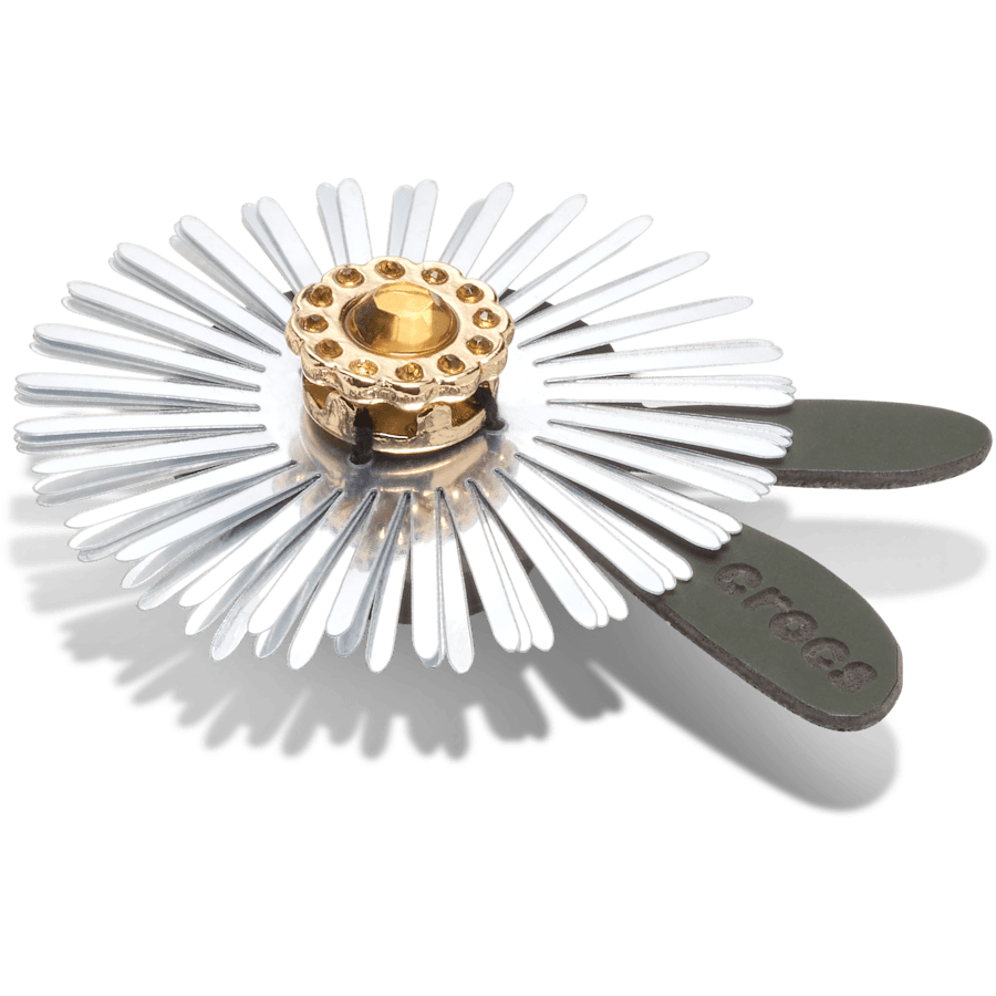 Silver Sequin Flower Jibbitz™ charms