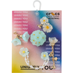 Blue Dainty Floral 5 Pack Jibbitz™ charms