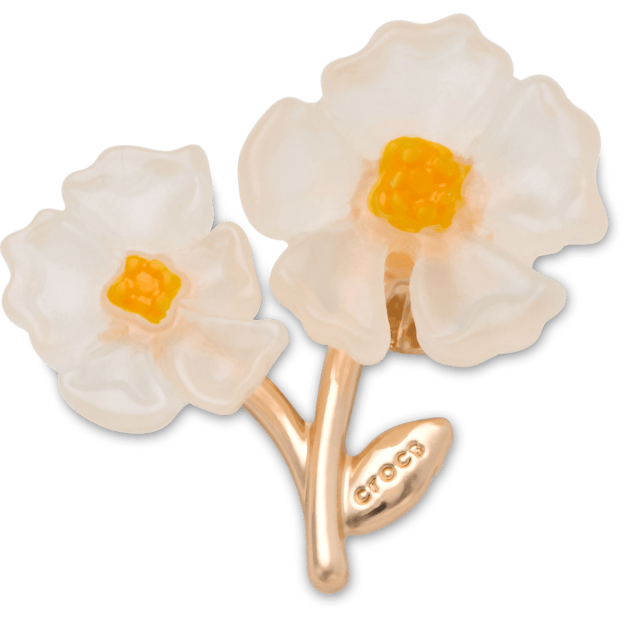 White Floral Blossom Jibbitz™ charms