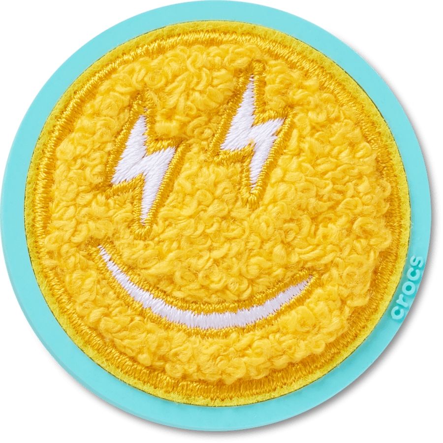 Mega Chenille Happy Face Jibbitz™ charms