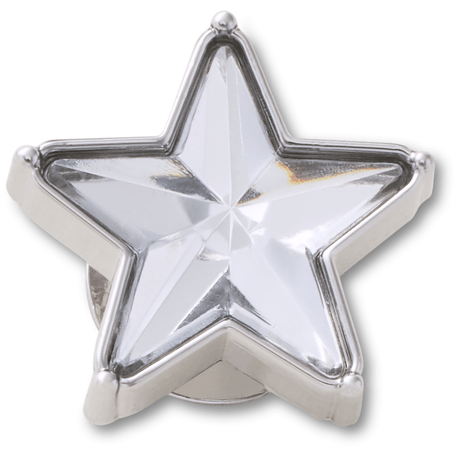 Silver Gem Sparkle Star Jibbitz™ charms