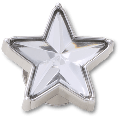 Silver Gem Sparkle Star Jibbitz™ charms