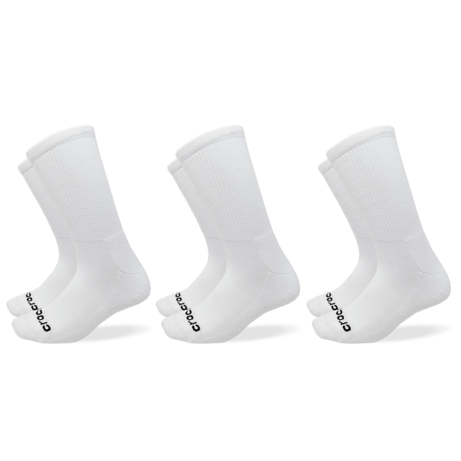 CrocsSocks Crew Texture Logo 3PK