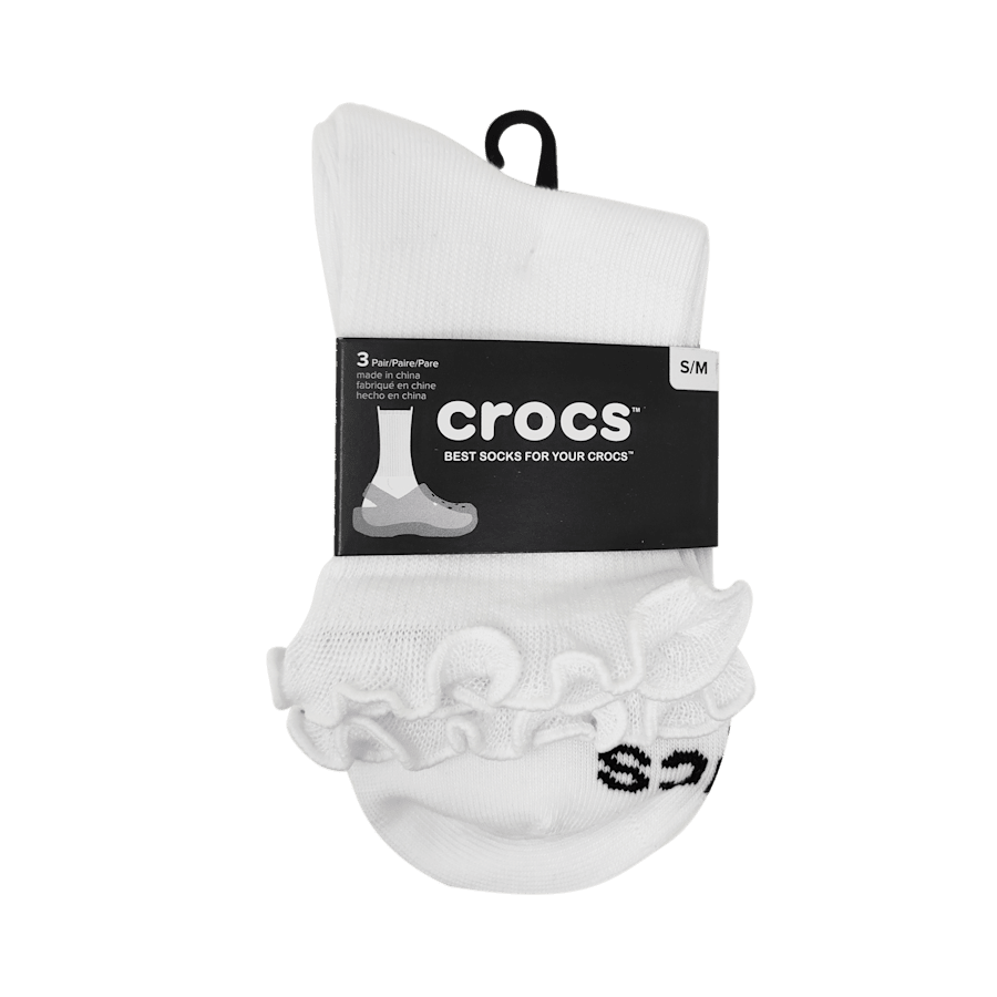 CrocsSocks Ruffle Ankle 3 PK