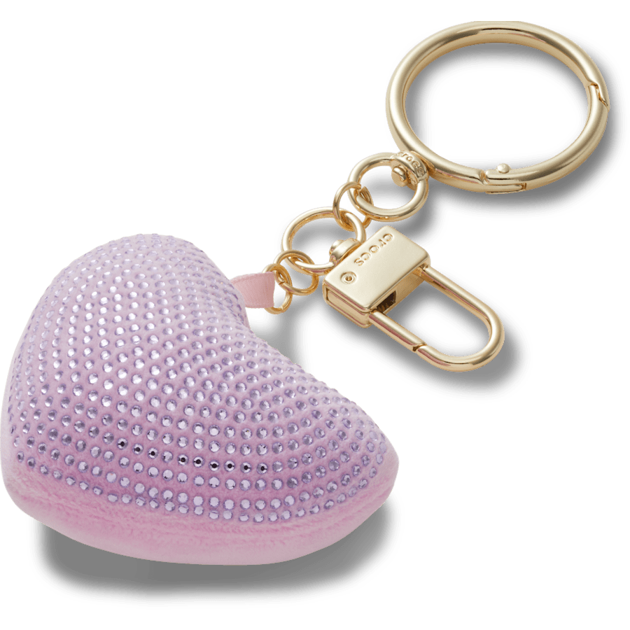 Plush Gem Heart Bag Charm