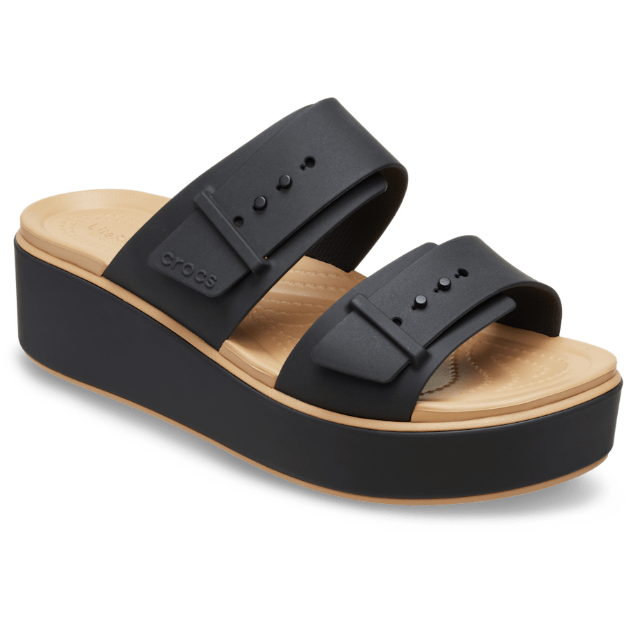 Brooklyn Buckle Matte Wrap Low Wedge
