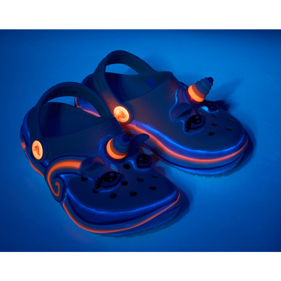 Toddler Classic IAM Unicorn Lights Clog