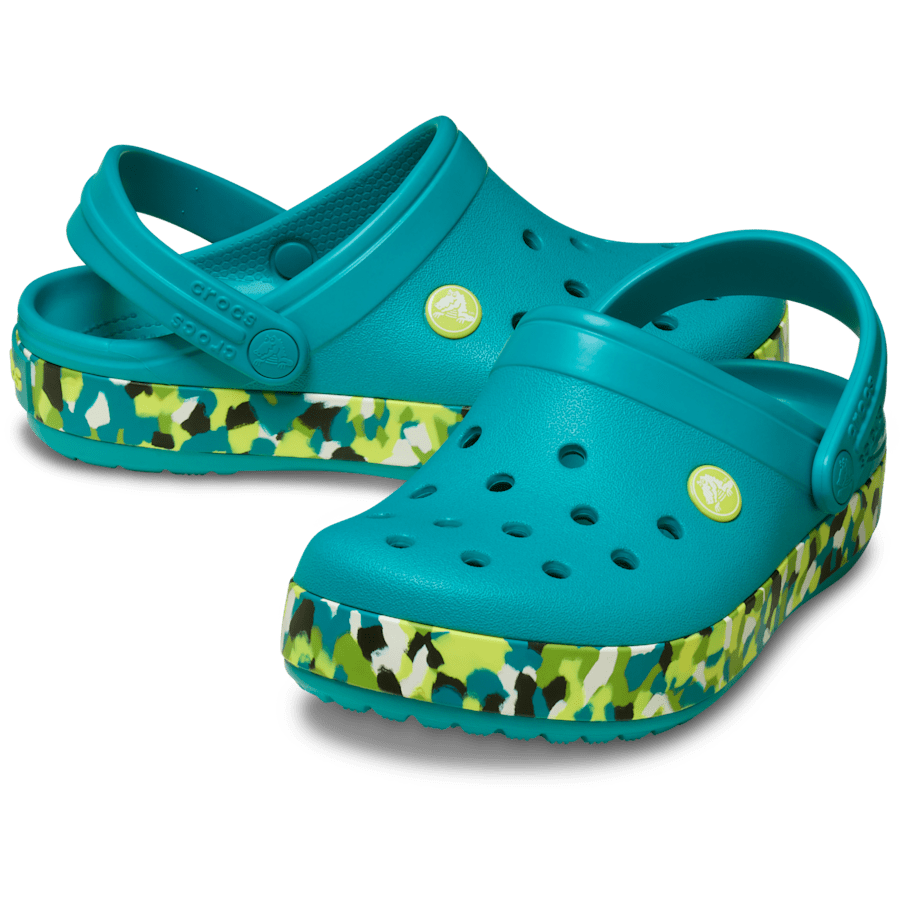 Kids' Crocband Glow Confetti Band Clog