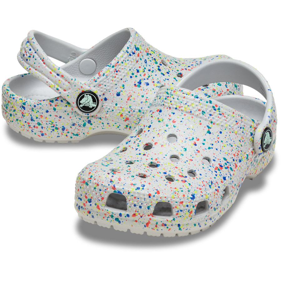 Toddler Classic Glow Paint Splatter Clog