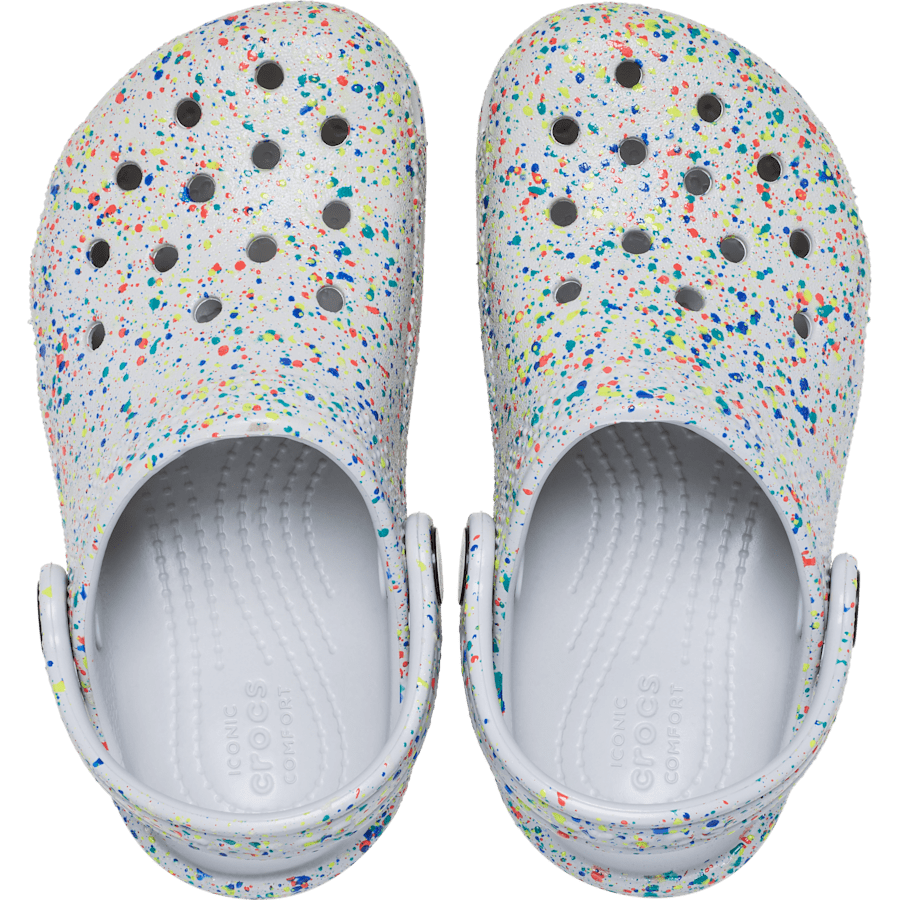 Toddler Classic Glow Paint Splatter Clog