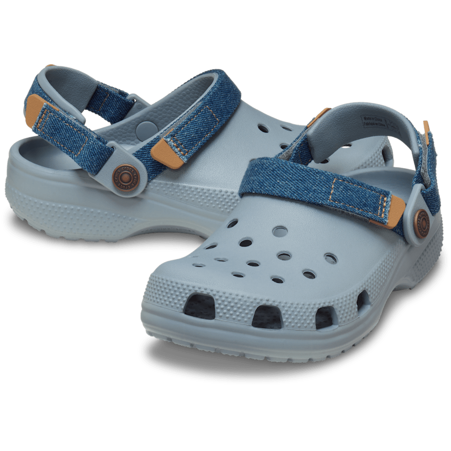 Kids' Classic Denim Adjustable Backstrap Clog