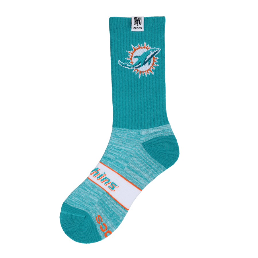 NFL Miami Dolphins Crocs Socks