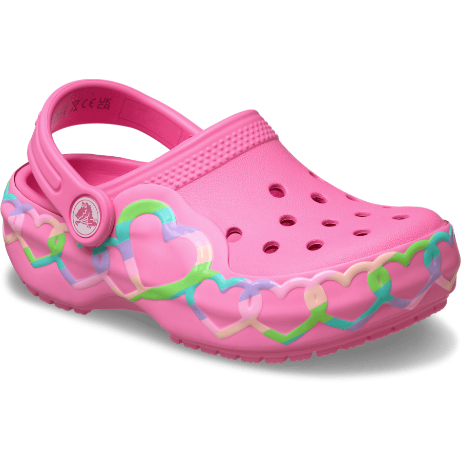 Toddler Classic Heart Lights Clog