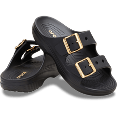 Women’s Metallic Buckle Saturday Sandal