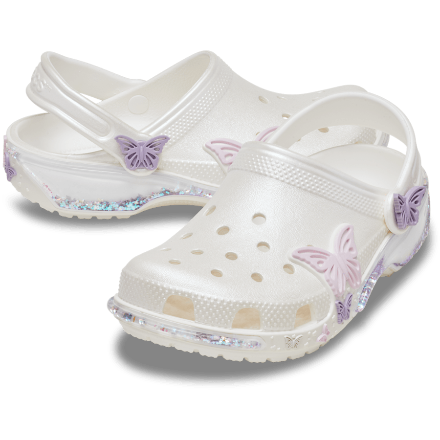 Toddler Classic Butterfly Sparkle Shaker Clog