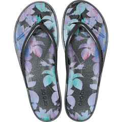 Miami Round Toe Dark Floral Flip