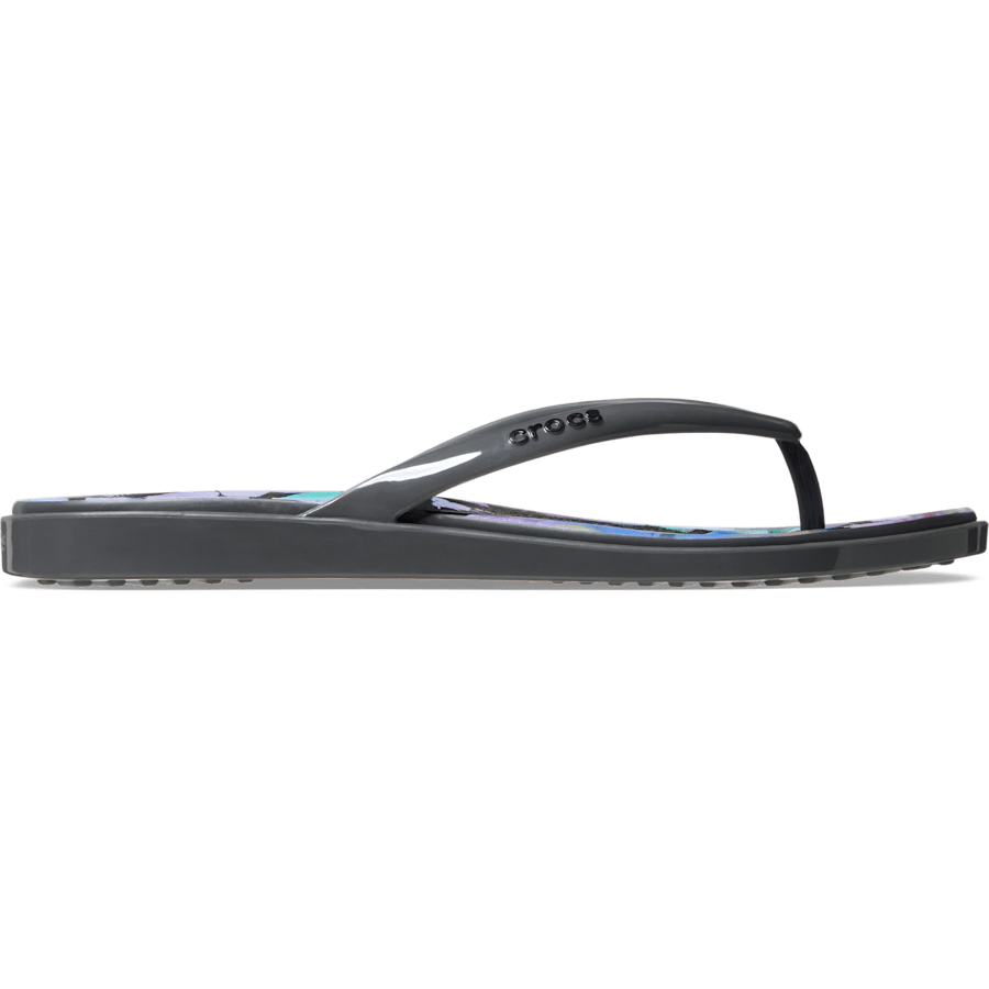 Miami Round Toe Dark Floral Flip