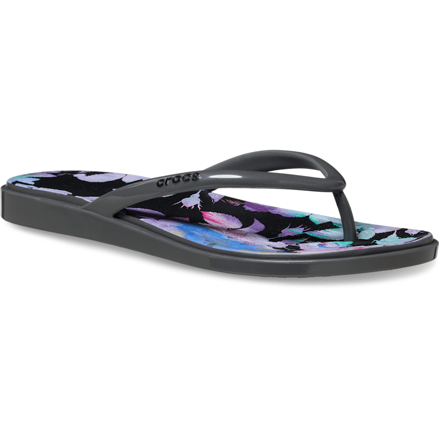 Miami Round Toe Dark Floral Flip