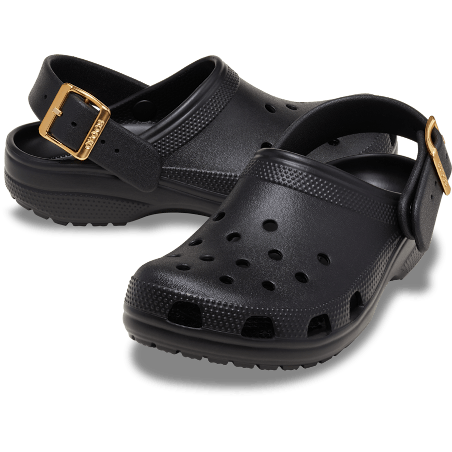 Classic Metallic Buckle Clog